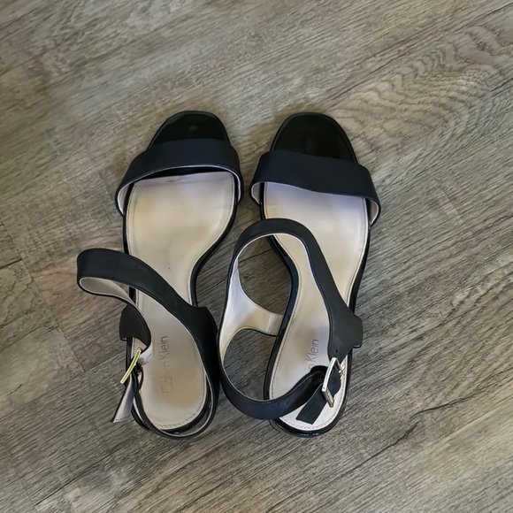 Calvin Klein Black Sandals - Picture 1 of 4